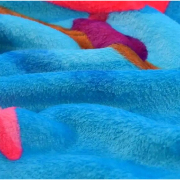 Disney Chip Dale Cheshire Stitch Blanket Madly Mischievous L Whitman 50 x 60 " - Picture 8 of 10